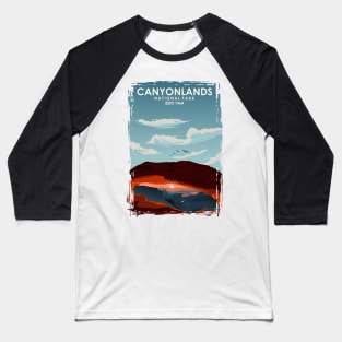 Canyonlands National park travel poster room decor art Baseball T-Shirt